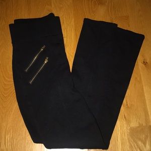 Black tight high waisted pants